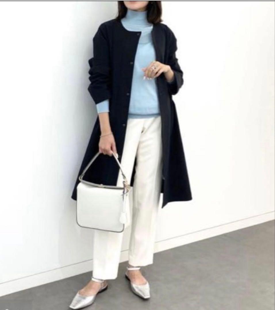 セオリーリュクス Bonding Jersey Naeli ノーカラーコート
