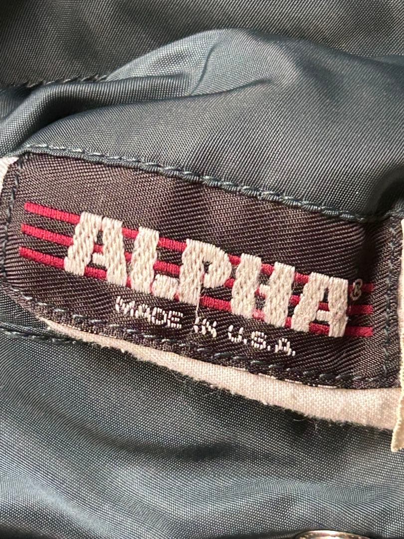 ⭕️値段交渉　【90s】USA製 ALPHA MA-1 フライトジャケット　L