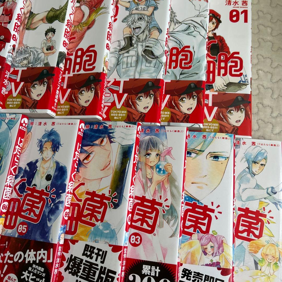 はたらく細胞　はたらく細菌　全巻セット　まとめ売り　科学　医学　ノーベル賞　中受