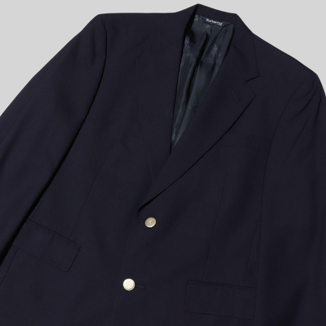 USA製★BURBERRY★紺ブレ 金ボタン★ブレザージャケット★ネイビー★38