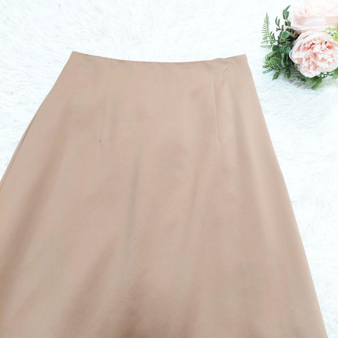 新品 アルアバイル 24AW 洗える ソフトサテンバックフリルナロースカート