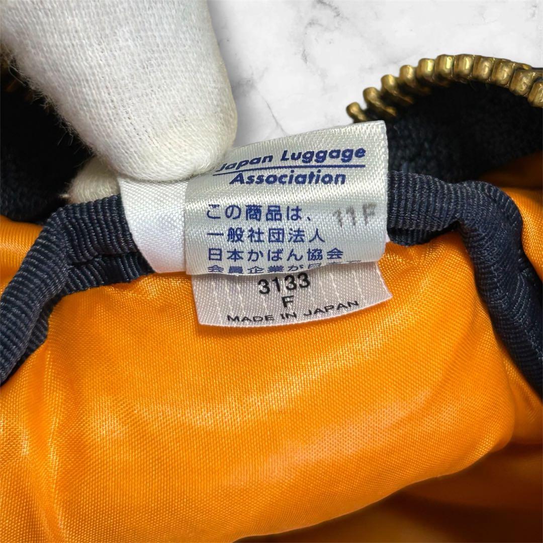 【極美品】PORTER TANKER ミニボストンバッグ　アイアンブルー　新型