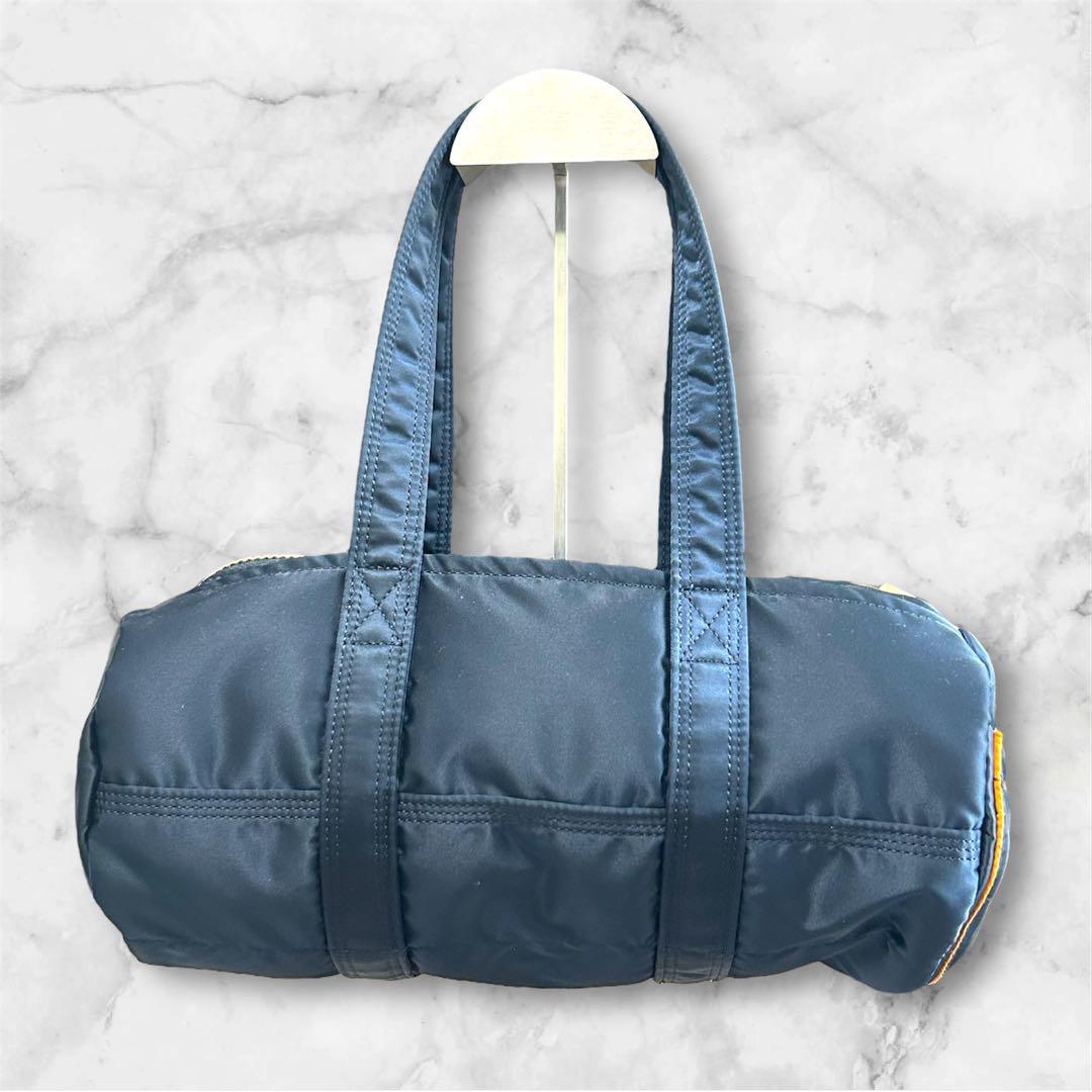 【極美品】PORTER TANKER ミニボストンバッグ　アイアンブルー　新型
