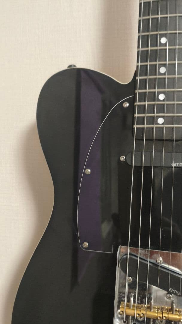 EMGピックアップ ブラックテレキャスターギター＊Fender製ではないです。