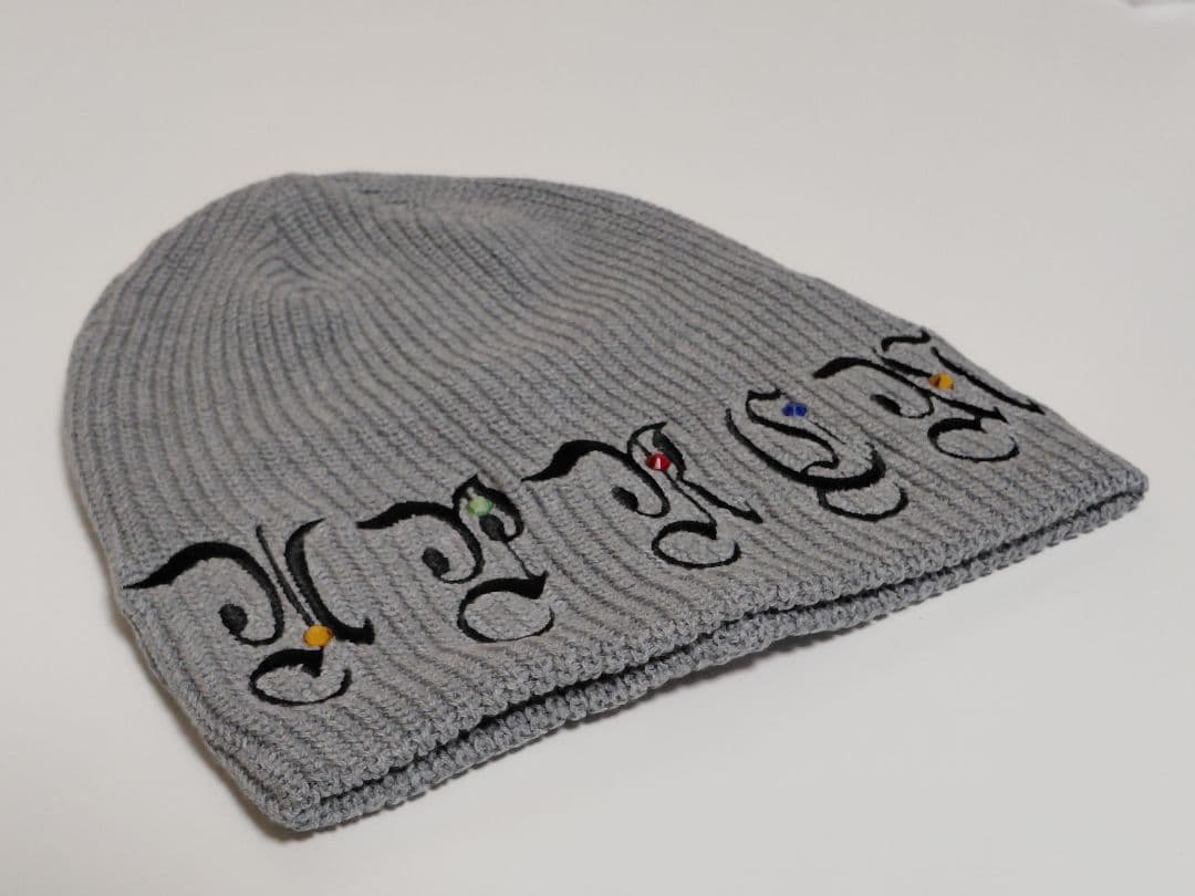 新品　Supreme　AOI　Gems　Beanie　\"Heather Grey
