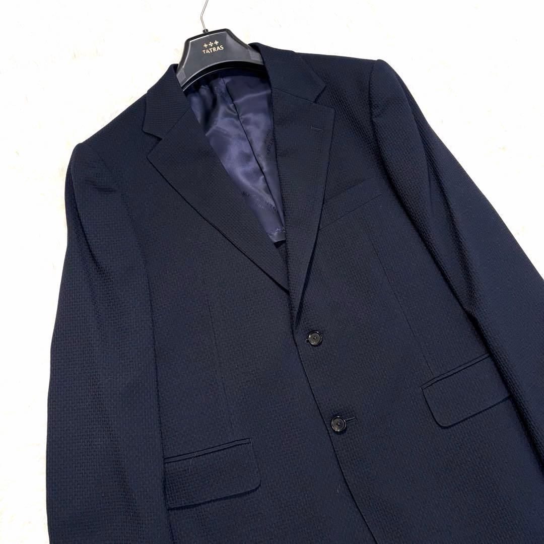 【美品】MACKINTOSH LONDON ジャケット 凸凹生地 ネイビーBB6