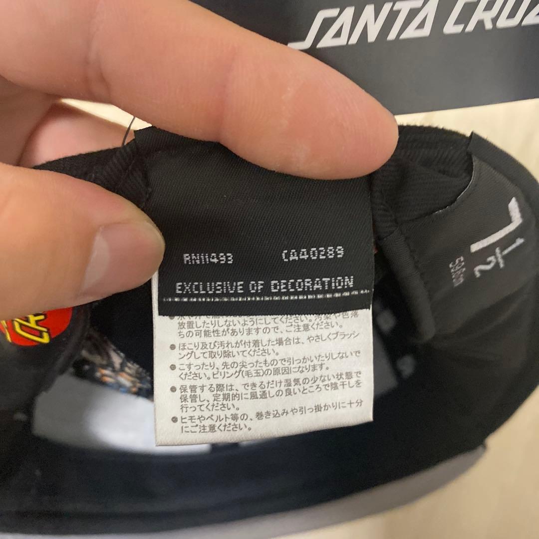 タグ付き ニューエラ サンタクルーズ コラボ ベースボールキャップ 59.6cm