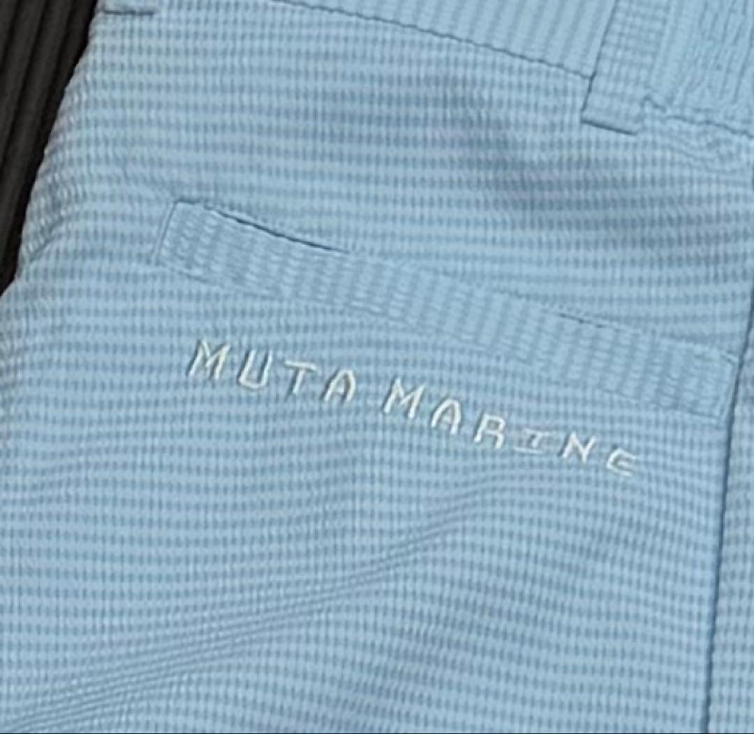 【新品未使用】muta MARINE GOLF メッシュパンツ 水色 ゴルフ