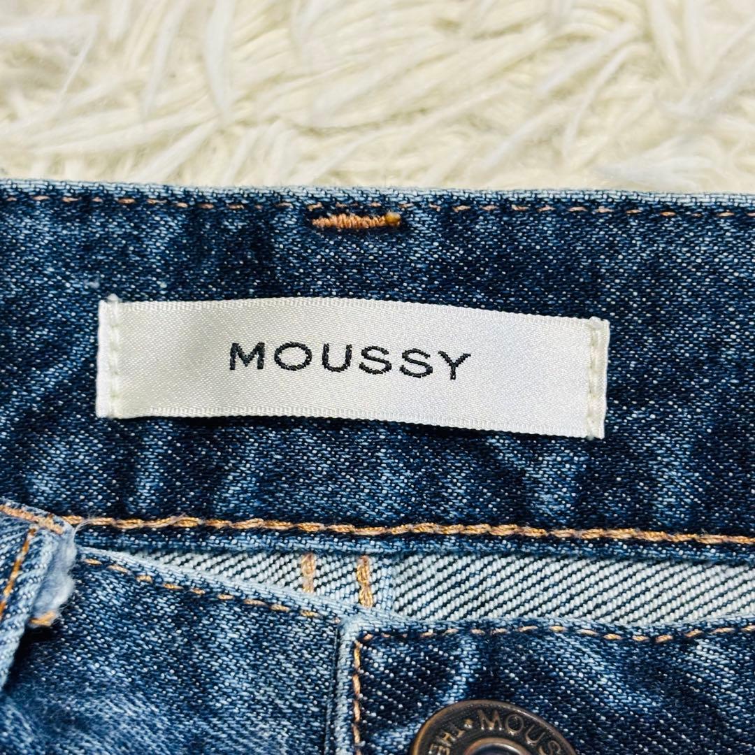 MOUSSY MVS D/BLU FLARE ブーツカットデニム 25