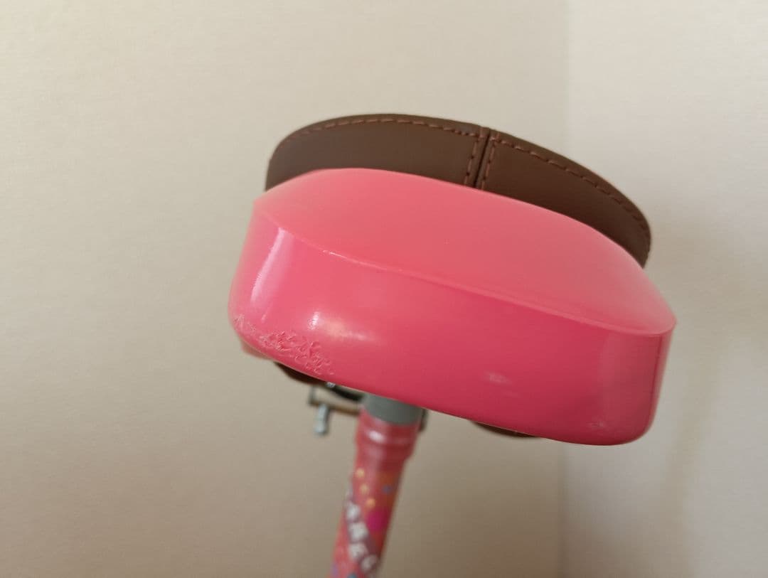 【美品】ブリヂストン 一輪車　スケアクロウ ピンク 16インチ スタンド付き