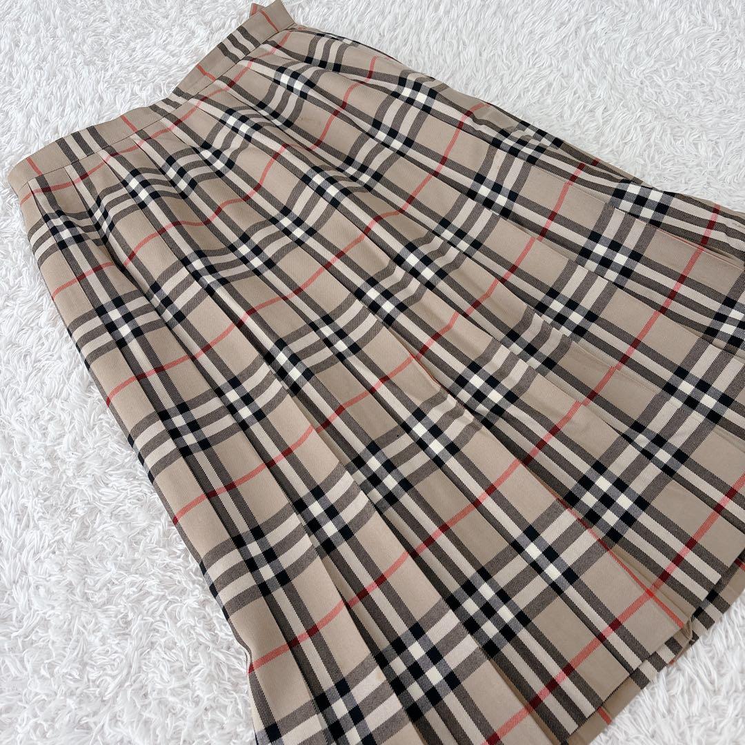 BURBERRY バーバリーズ プリーツスカート ノバチェック Aライン 90s