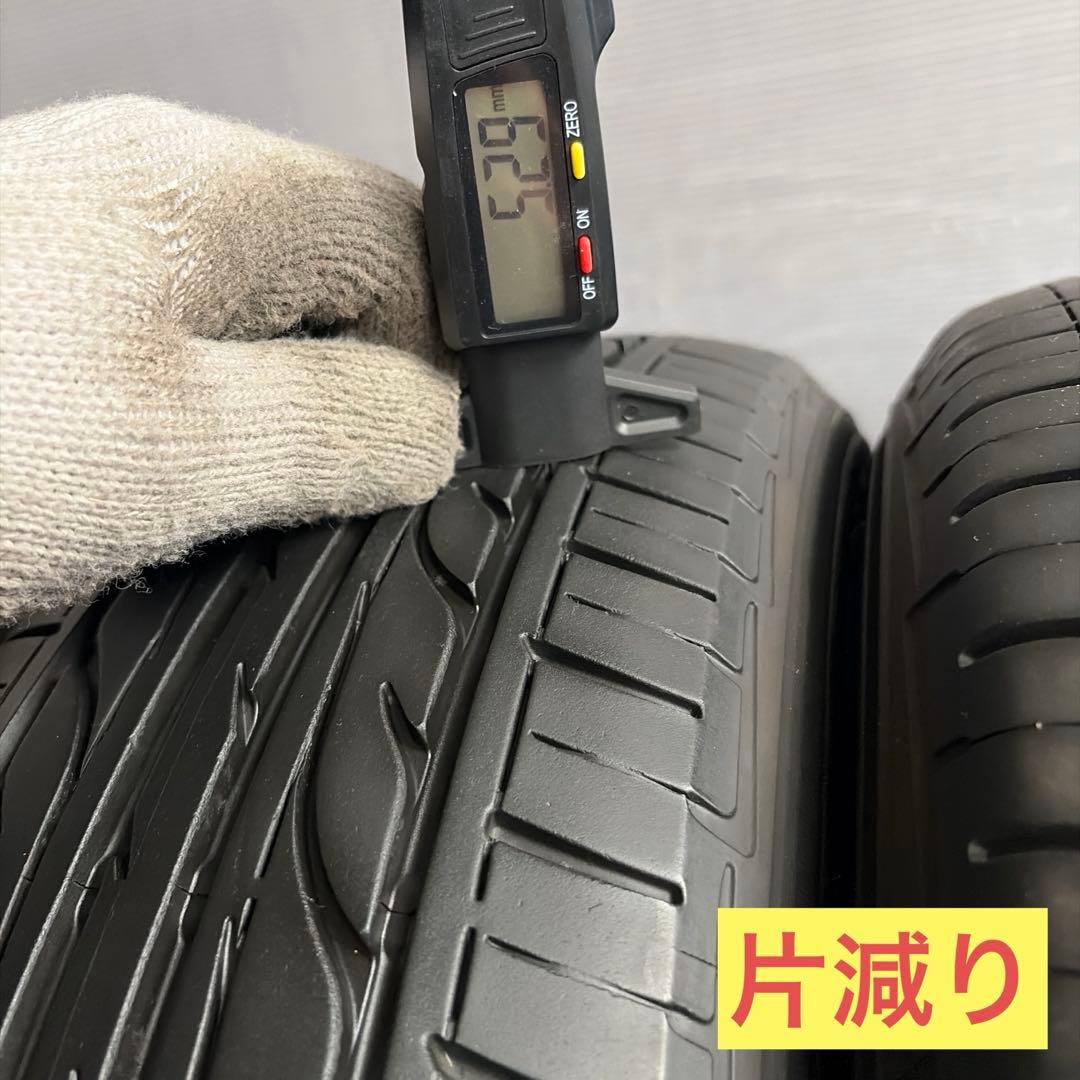 送料無料◆185/70R14/夏4本/残溝約5〜6.5㎜/製造2014年