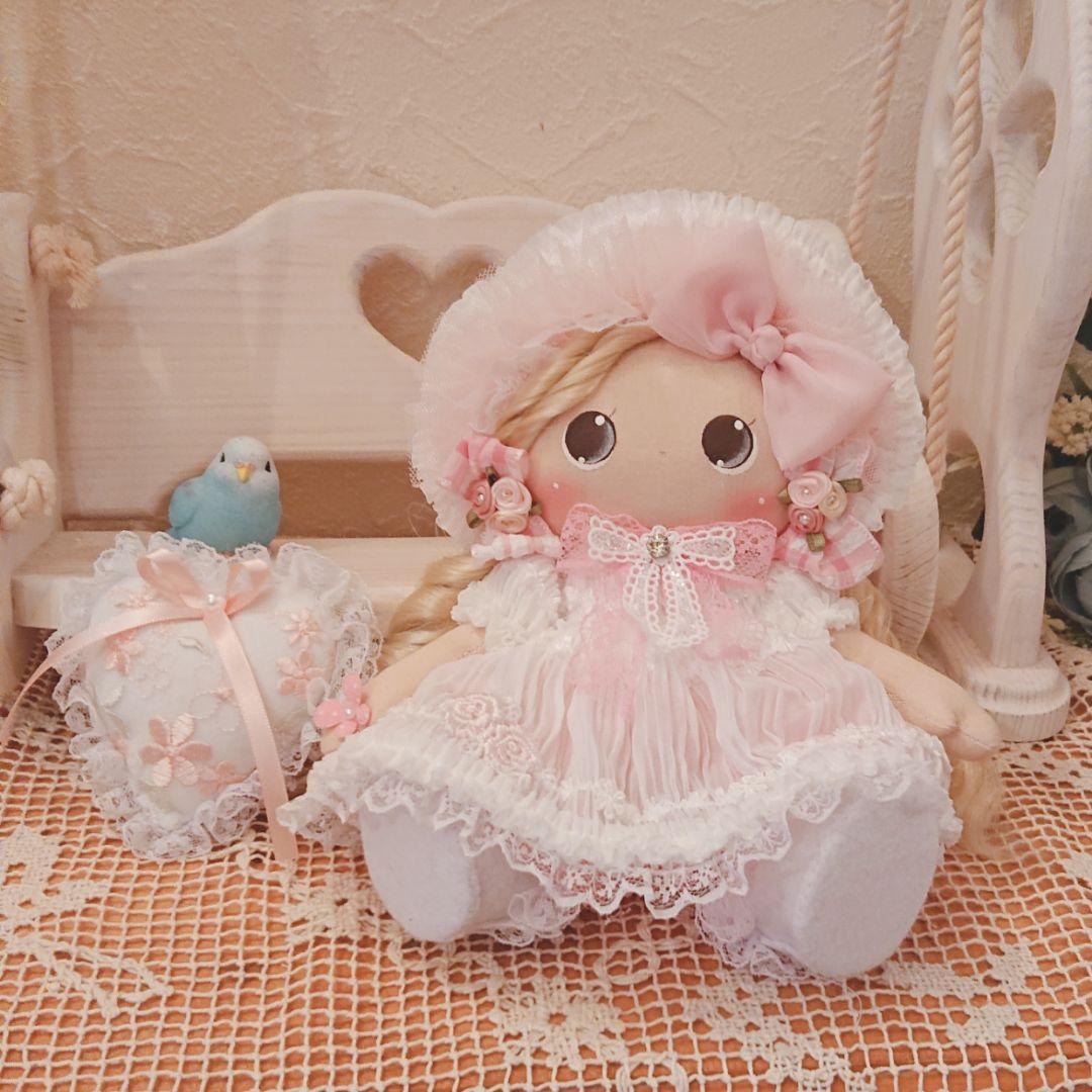 ❁ハンドメイドドール❁カントリードール❁人形❁ロリータ❁ロリータボンネット