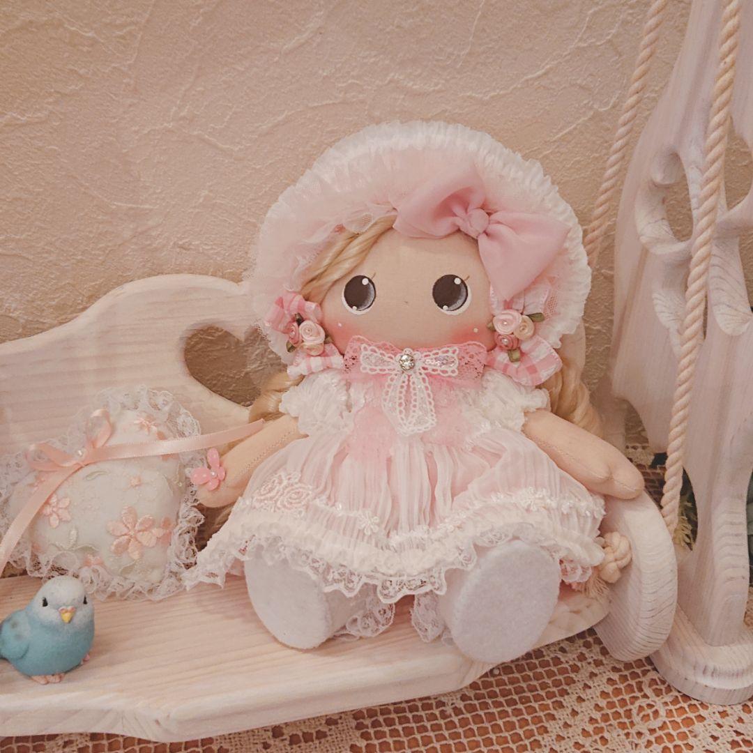❁ハンドメイドドール❁カントリードール❁人形❁ロリータ❁ロリータボンネット