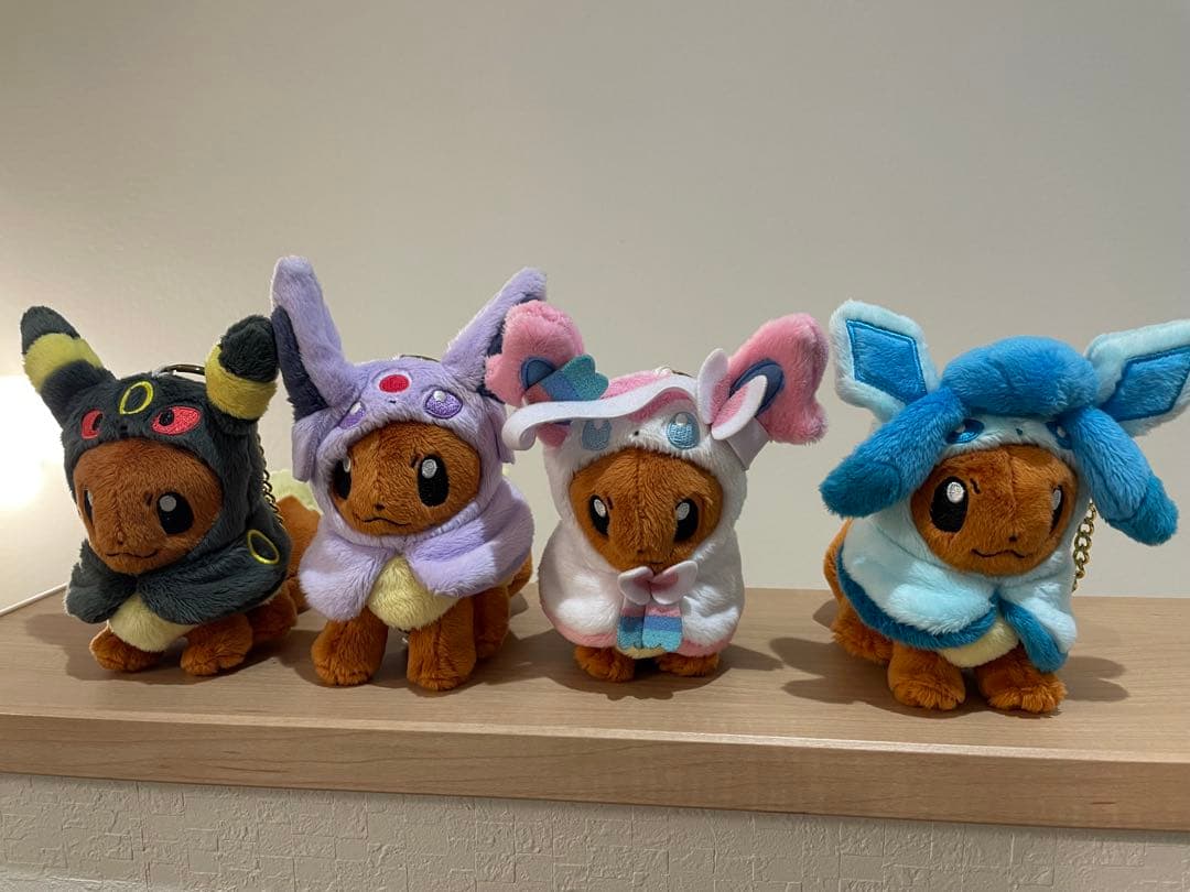 ポケモンセンター　イーブイ　マスコット　ポンチョ　ぬいぐるみ　7体セット