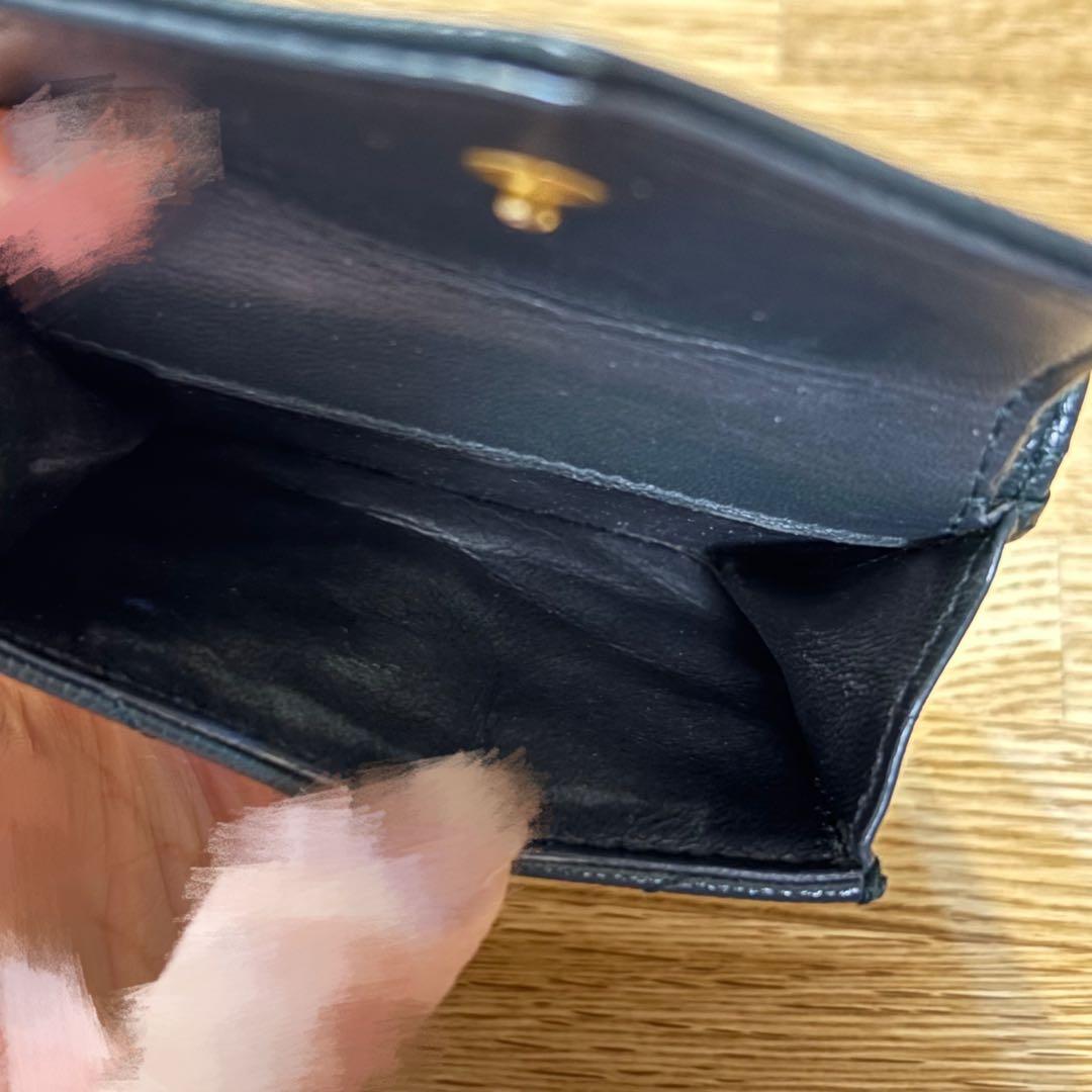イヴ・サンローラン　レザー　三つ折り財布