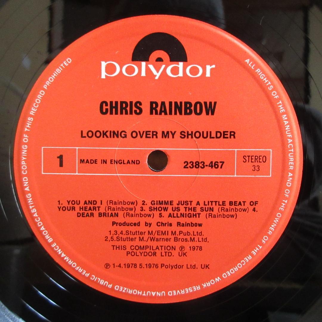 ★CHRIS RAINBOW/LOOKING OVER MY SHOULDER★