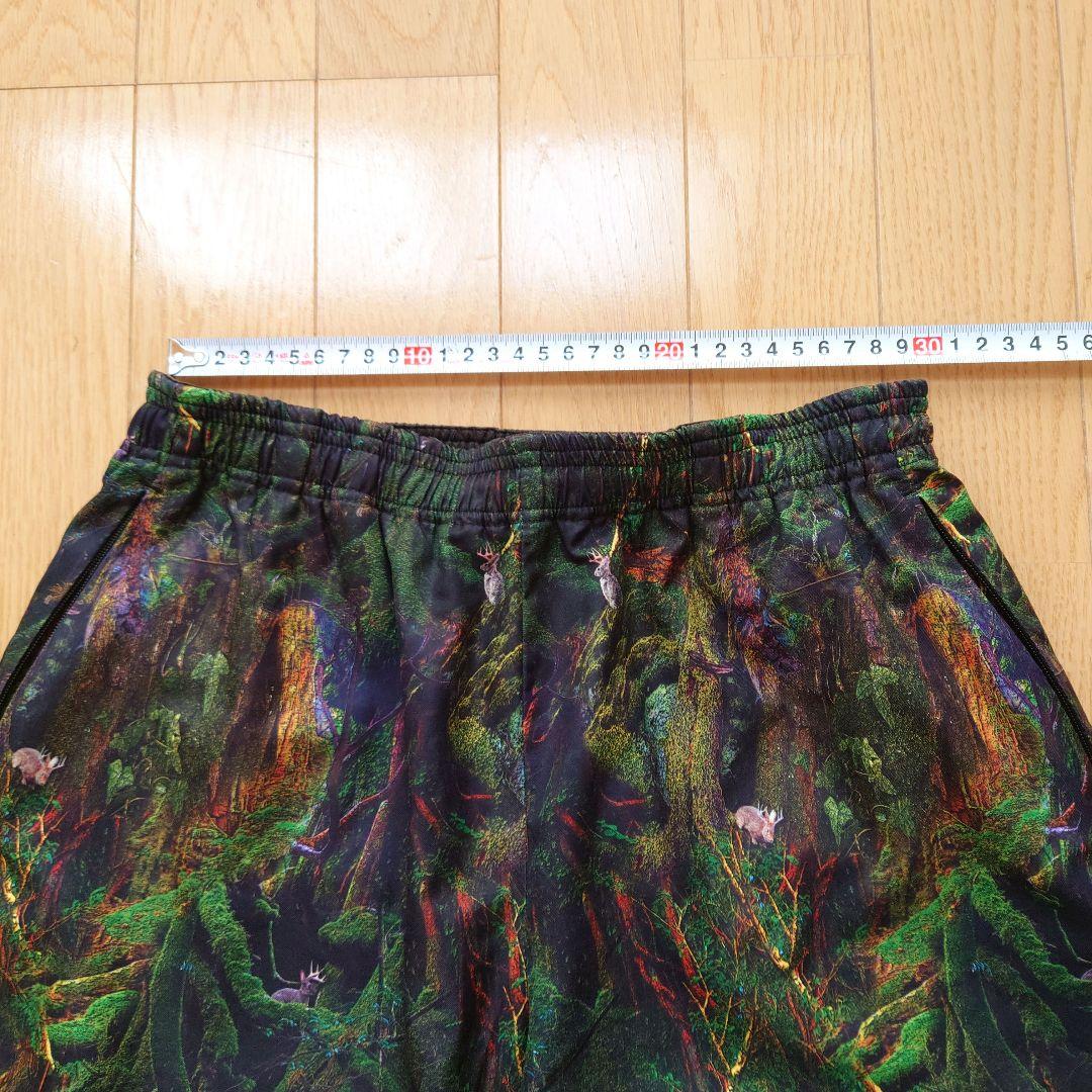 ショートパンツ Sサイズ 緑と青のパターン