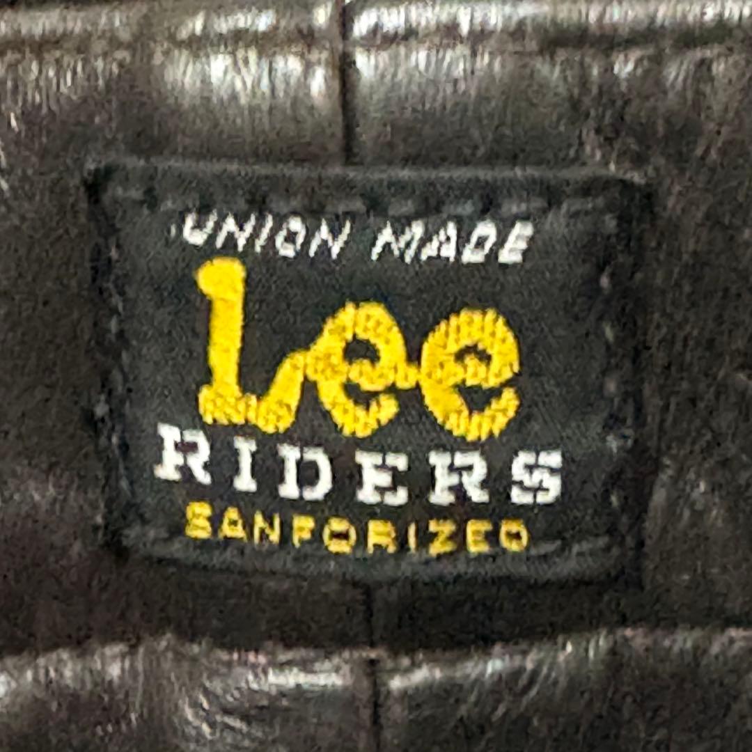 LEEリー　ライダース　レザーパンツ　28×34 ダークブラウン　牛革