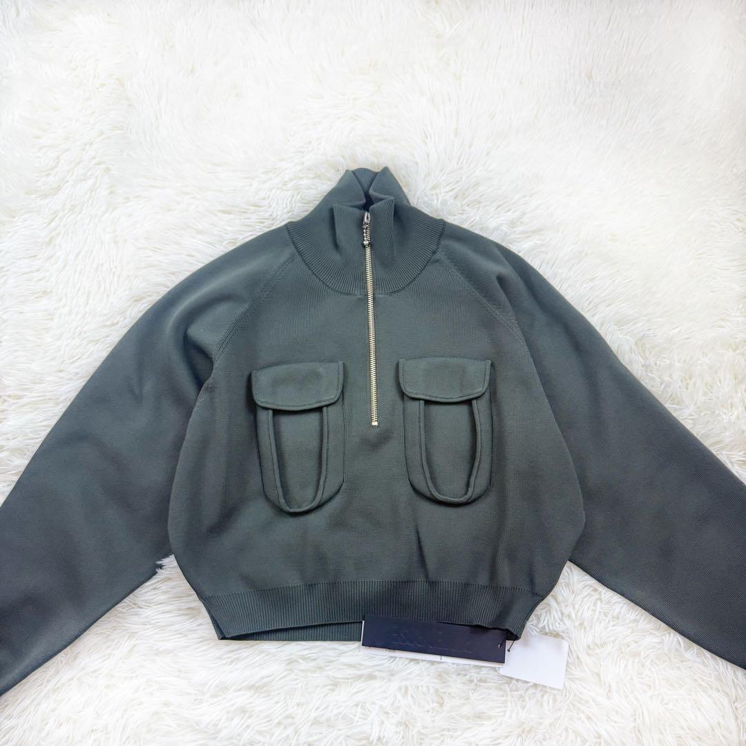 PAMEO POSE MILITARY KNIT SHIRTS タグ付き