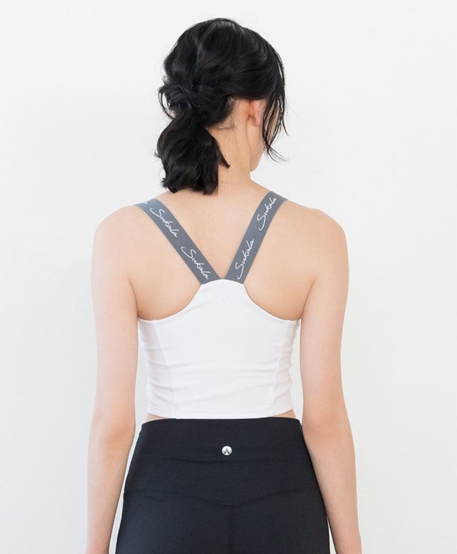 美品　【SUKALA】Yストラップロゴブラトップ　Ｌサイズ
