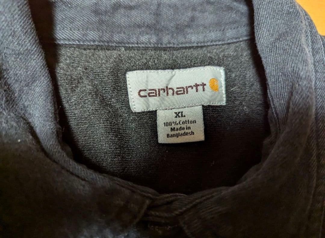 carhartt カバーオール ワークジャケット ブラック XL フェード