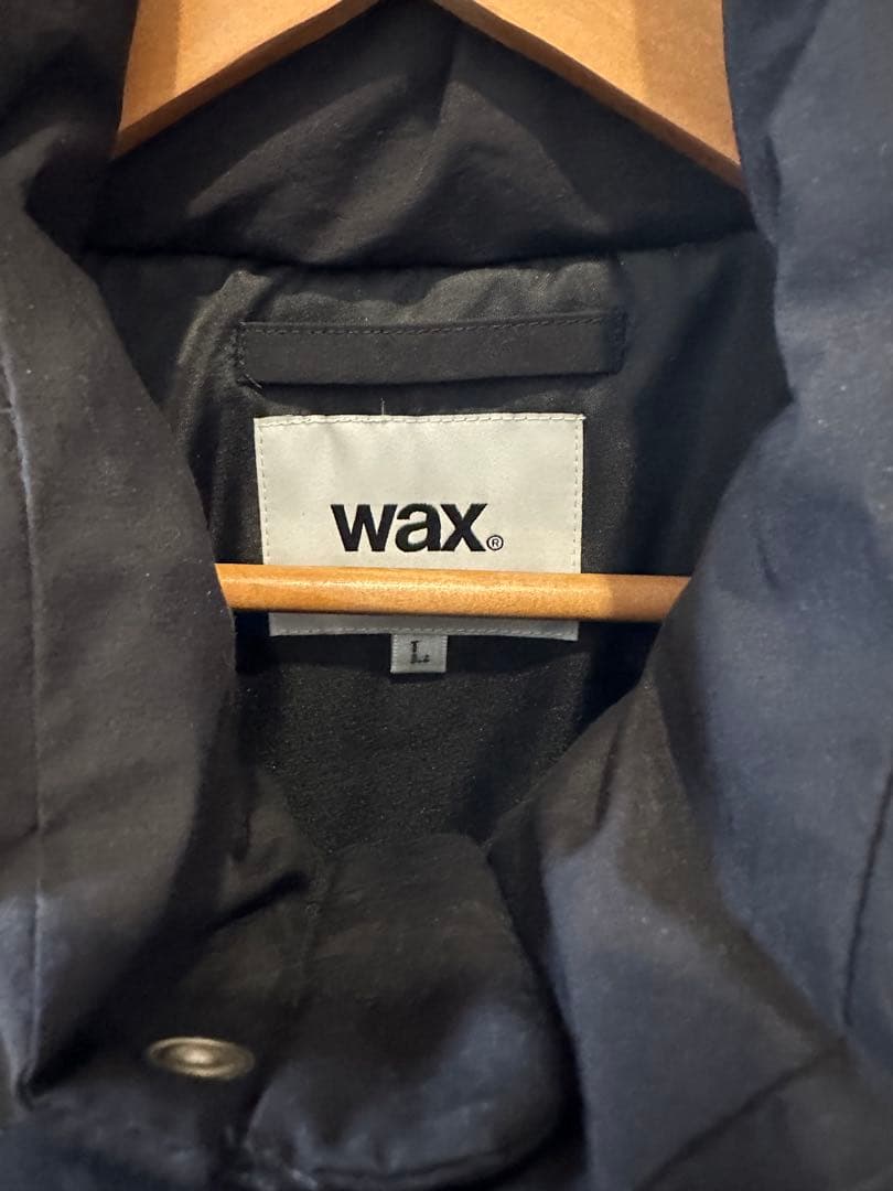 wax ブラック ダウンベスト L