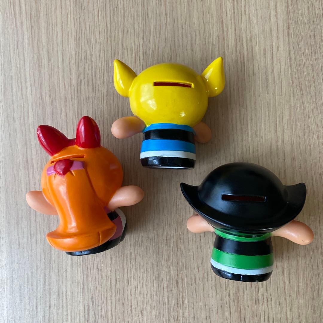 パワーパフガールズ　貯金箱　ソフビ
