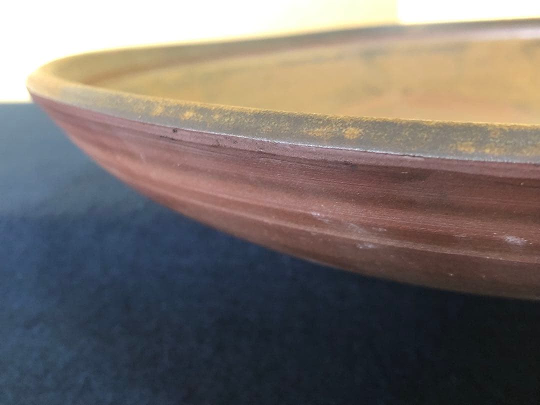 《レ》備前焼 大皿 盛り皿 盛器 在銘　1f