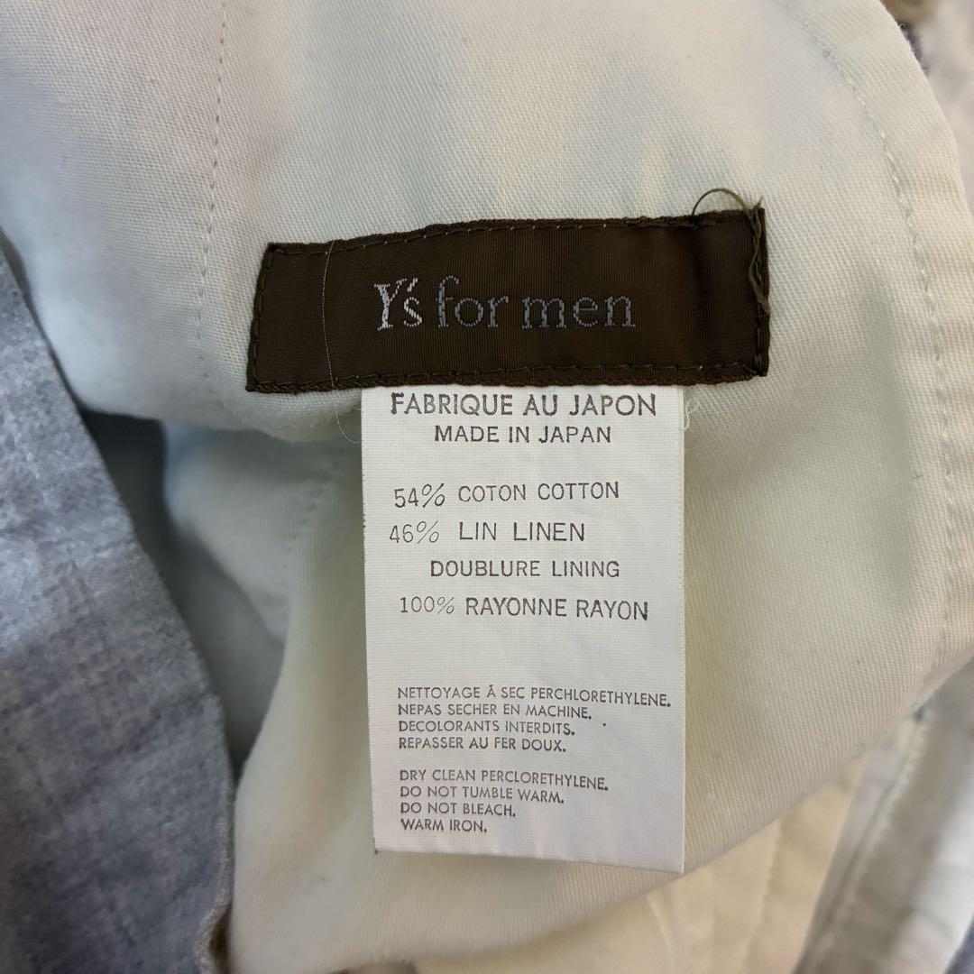 Y’s for men ワイズフォーメン　リネン混イージーパンツ