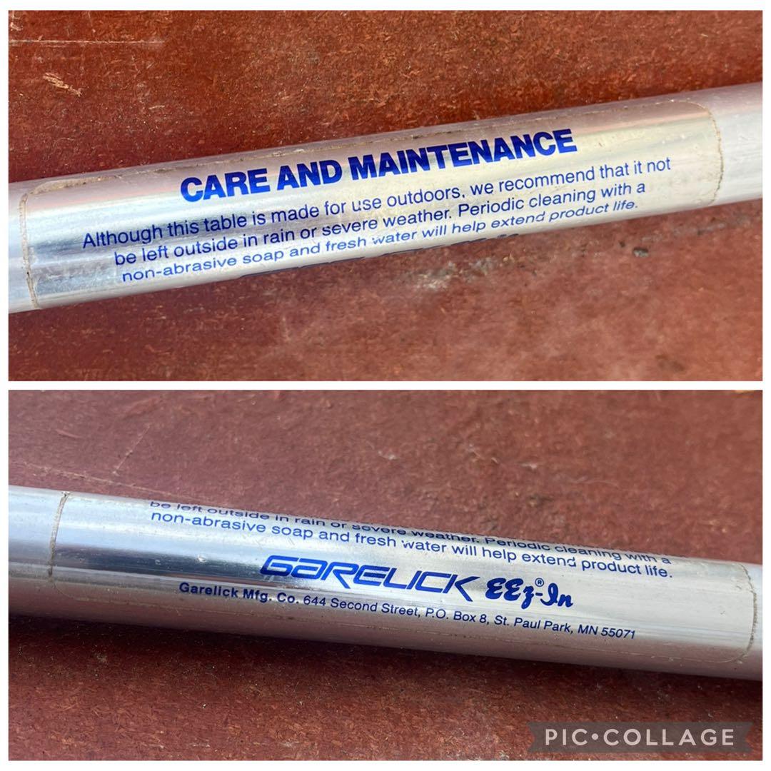 Garelick Mfg製 EEz-In 折り畳みテーブル サイドテーブル