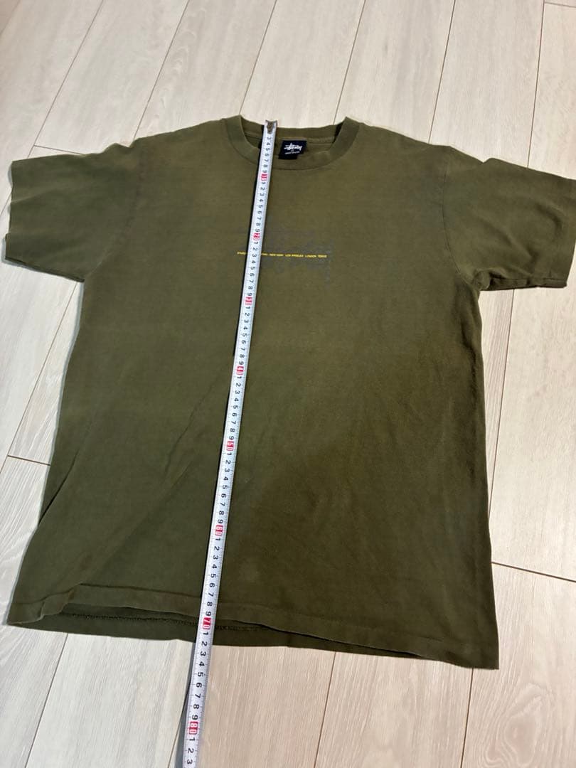 T*1様 90s old stussy オリーブ色 Tシャツ M USA製