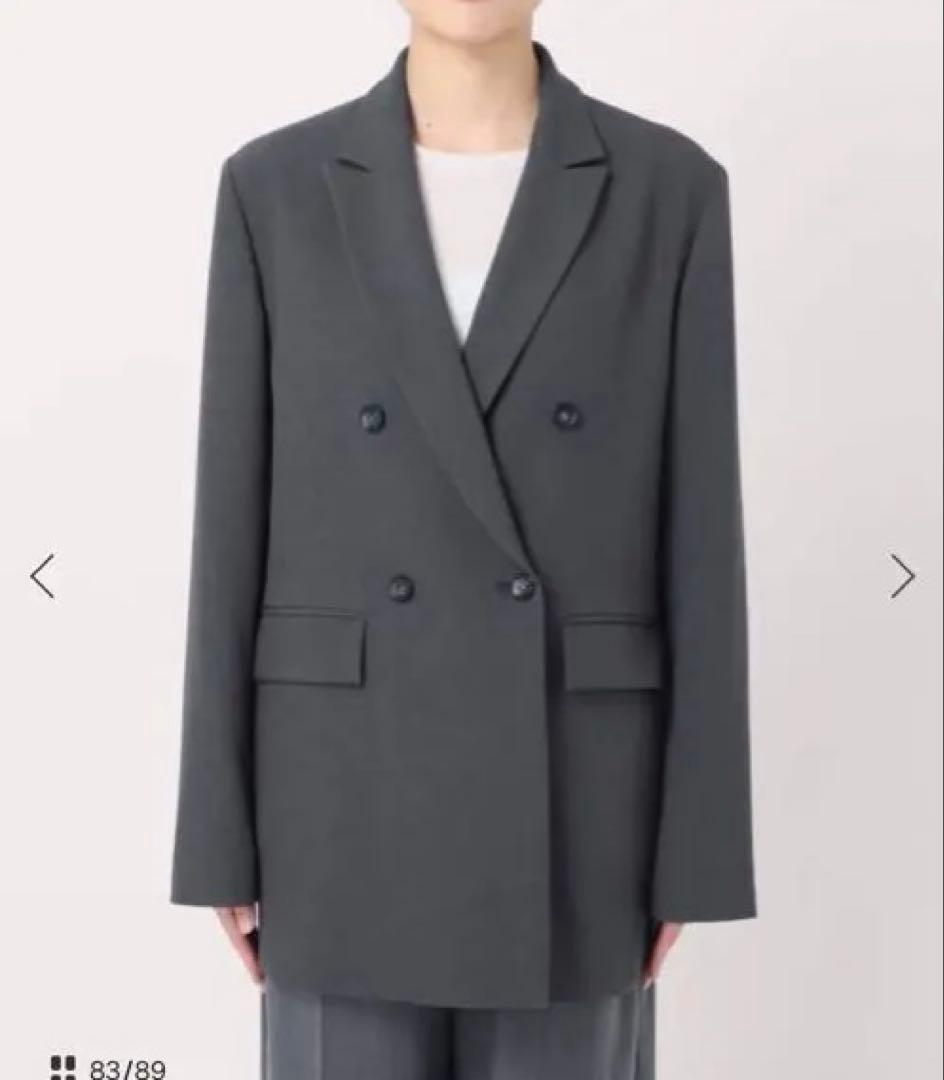 今期新品ライクストレッチスラックス&ジャケット　セットアップ36 グレー