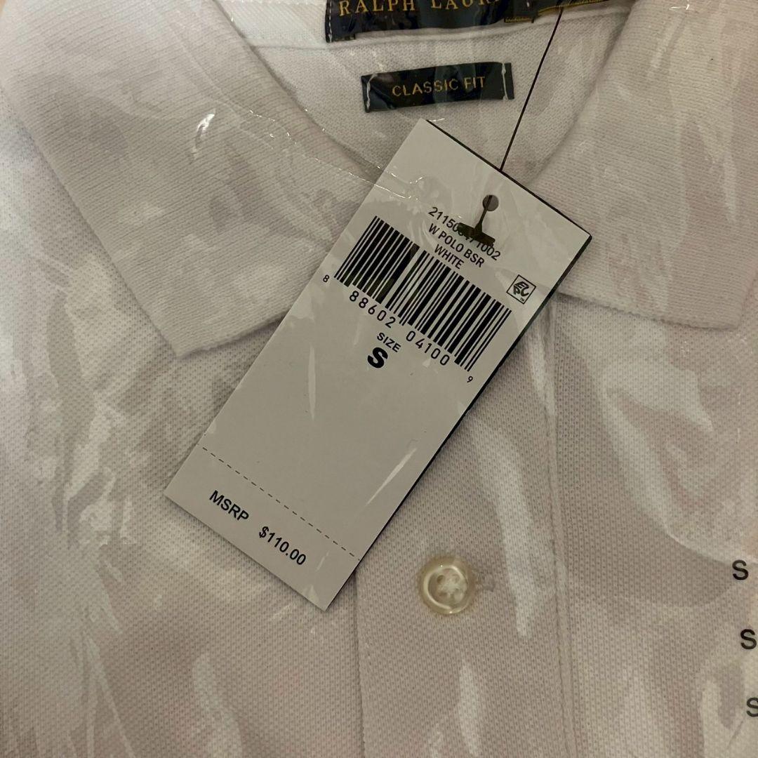 Ralph Lauren Classic Fit ポロシャツ ホワイト ラルフロ
