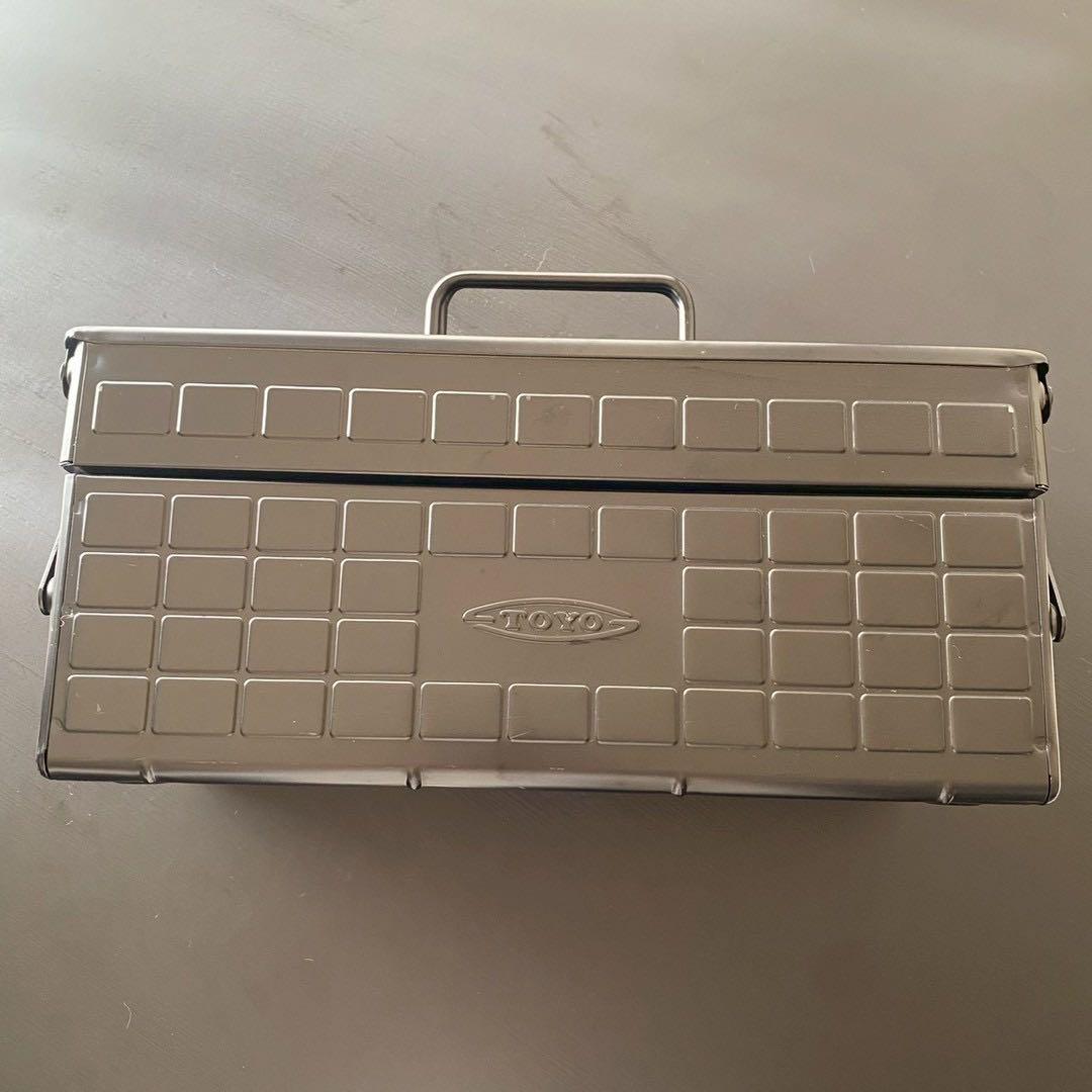 東洋スチール(TOYO) 2段式スチール製工具箱 ST-350 ツールボックス