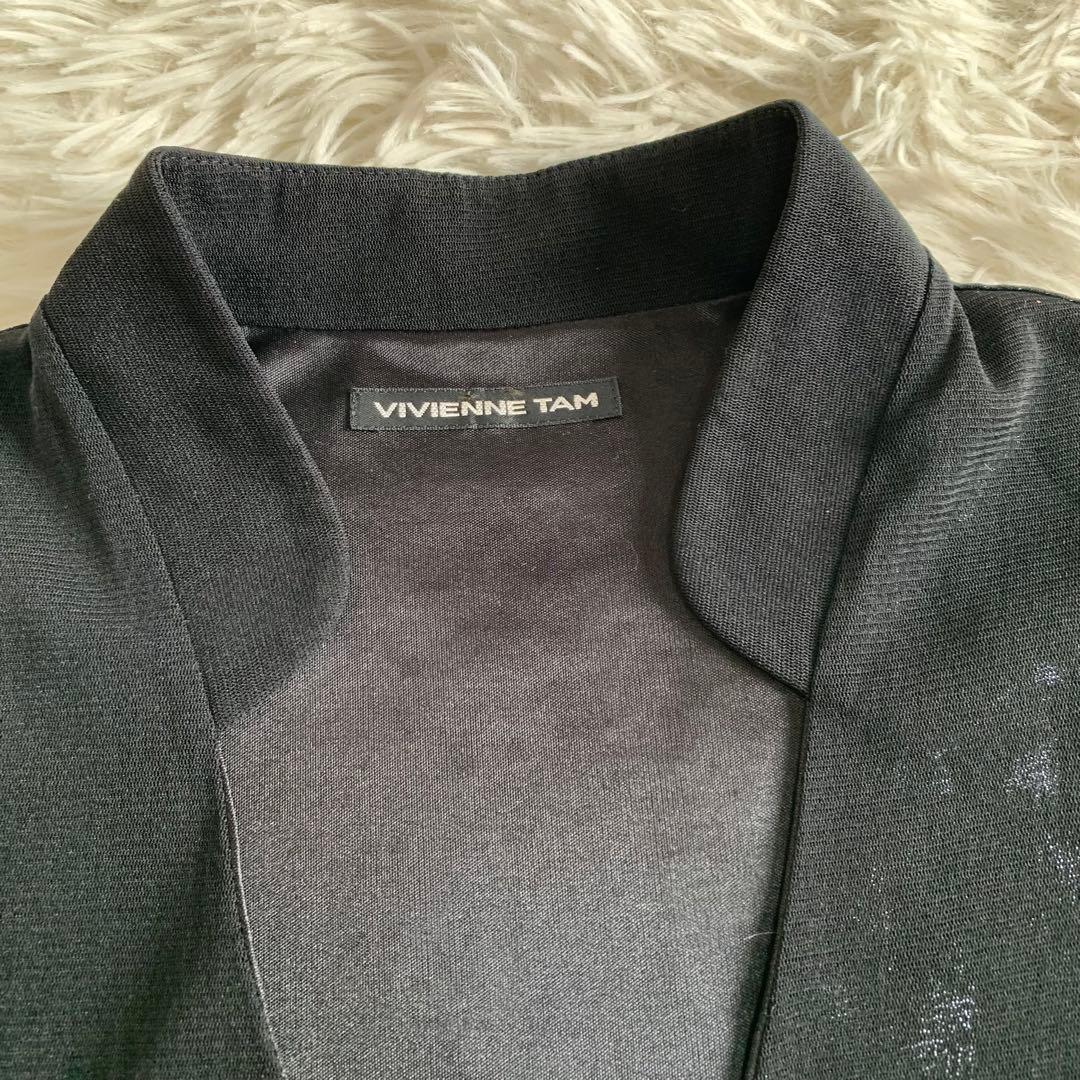 ★美品★VIVIENNE TAM 花柄刺繍入りノースリーブワンピース