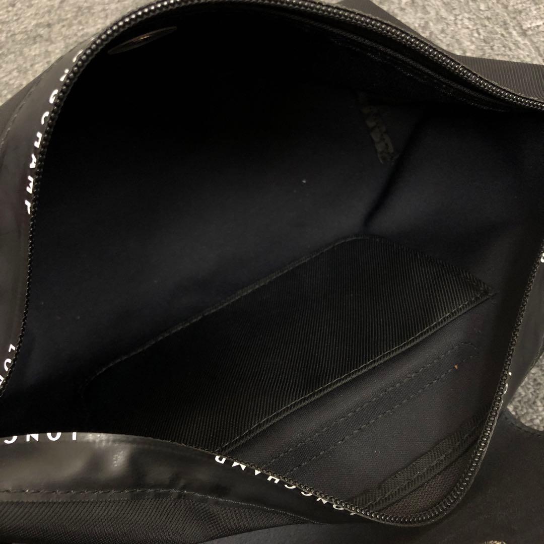 即決 LONGCHAMP ロンシャン ボディバッグ ブラック