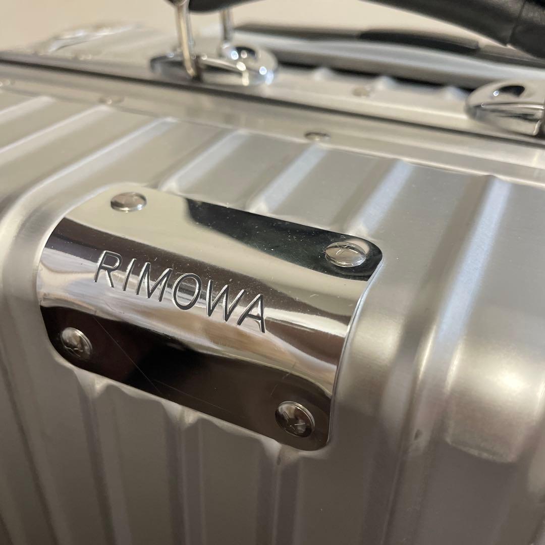 【訳あり】リモワ　RIMOWAアルミニウム製　機内持込　シルバーキャリーカート