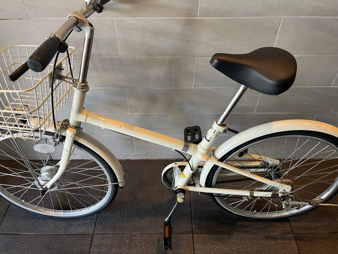 【東京近郊受渡し希望】22インチ自転車　オートライト シングルギア 前カゴ付き