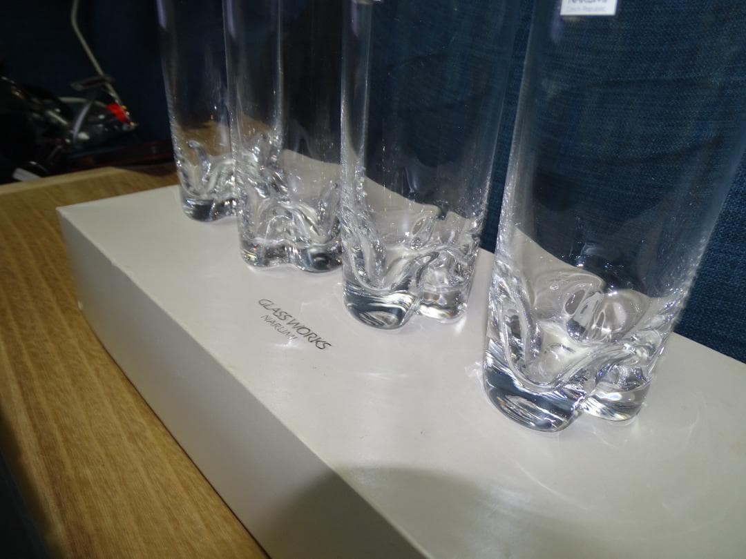 ナルミ　クリスタルグラス　GLASS WORKS NARUMI ペアグラス