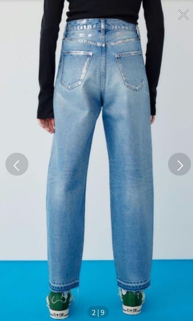 ヘリンドットサイ　HAKU Denim pants　箔デニム HeRIN.CYE