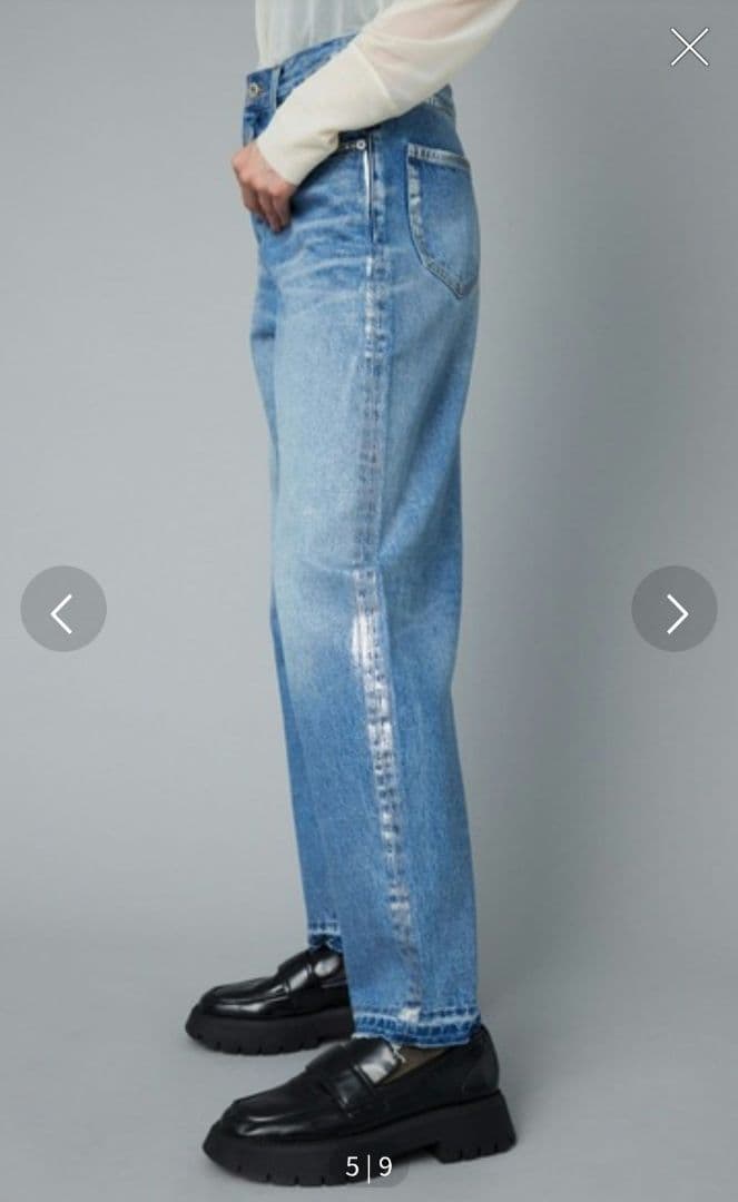 ヘリンドットサイ　HAKU Denim pants　箔デニム HeRIN.CYE