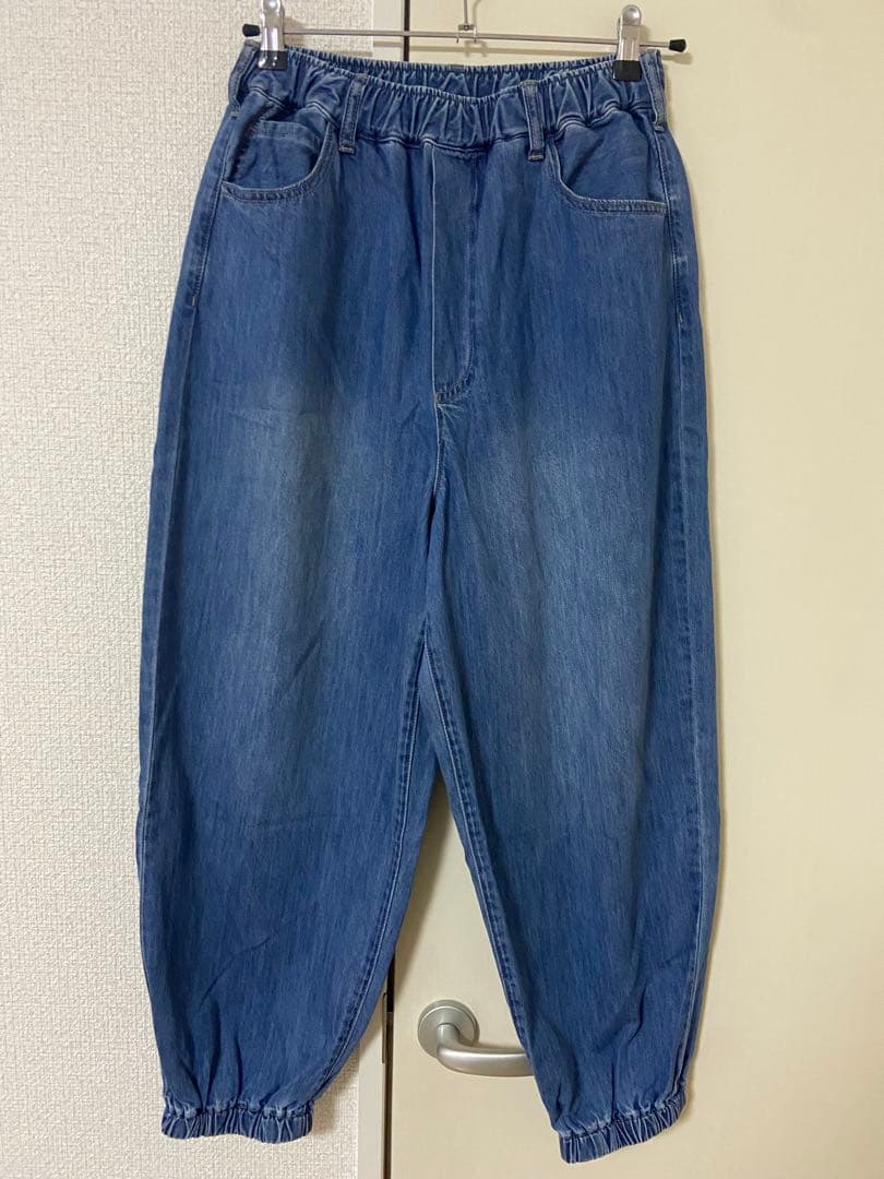 【新品未使用】JOHNBULL バルーンギャザーデニムパンツ XS