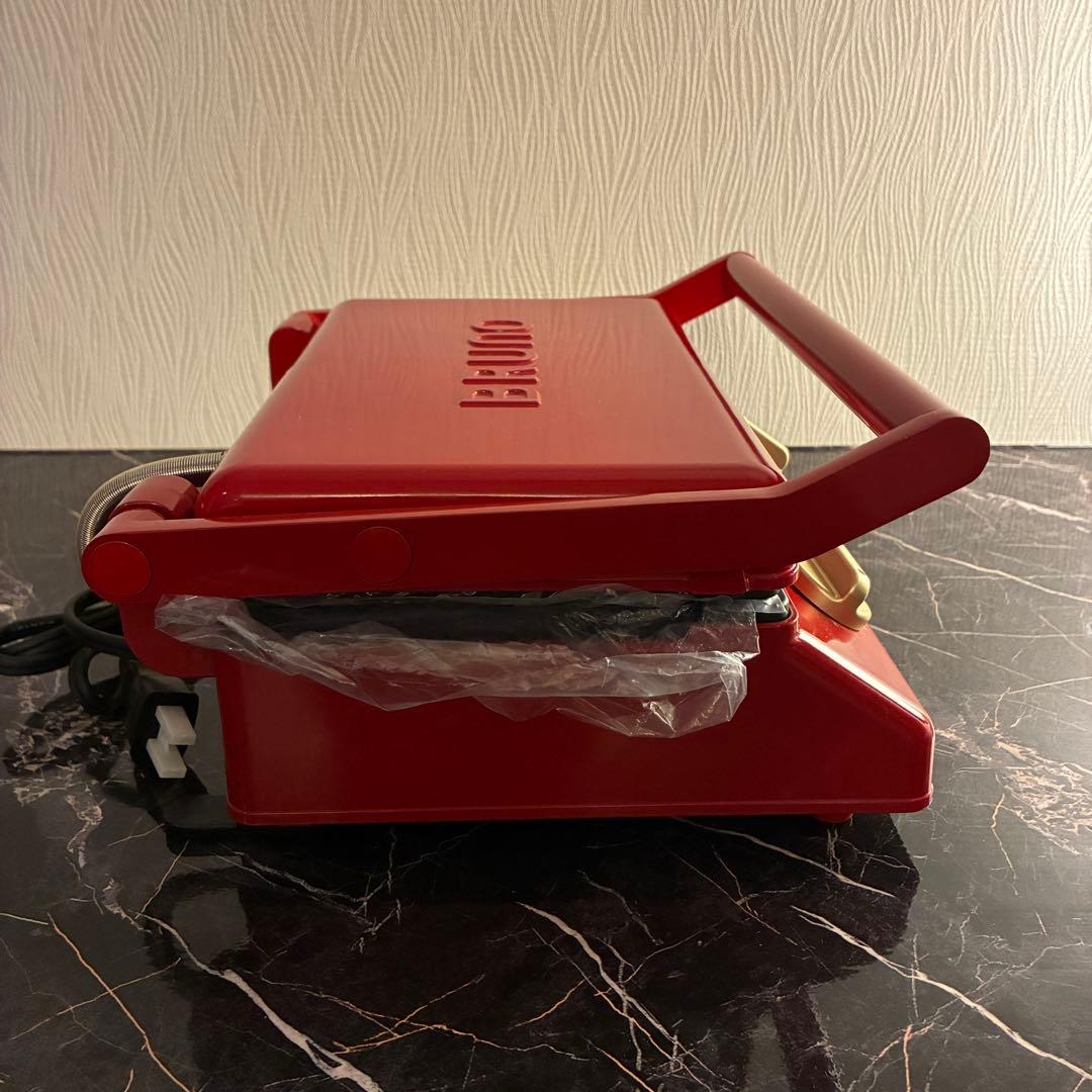 BRUNO（ブルーノ）グリルサンドメーカー ダブル BOE084〈レッド〉
