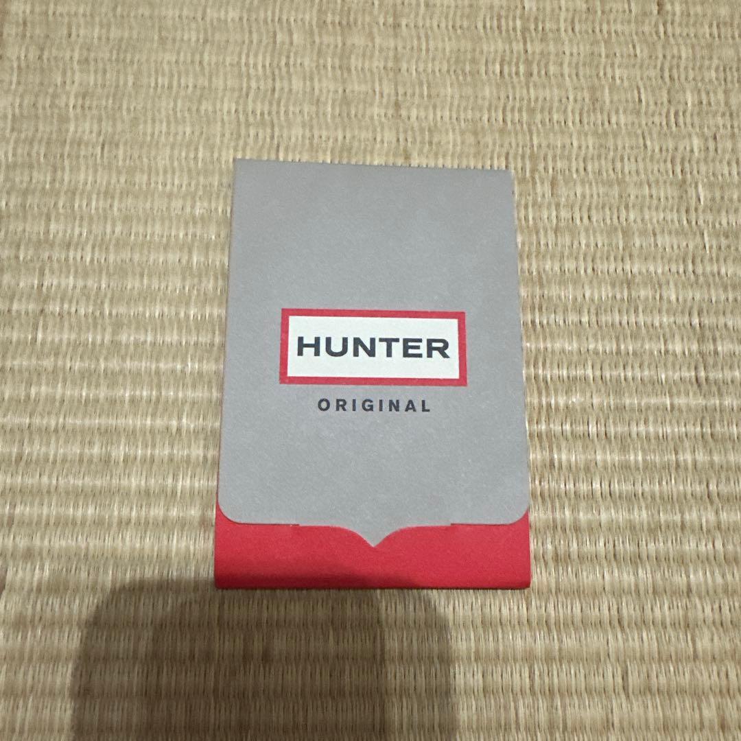HUNTER レインシューズ ローファー　ブラックUK4 23センチ