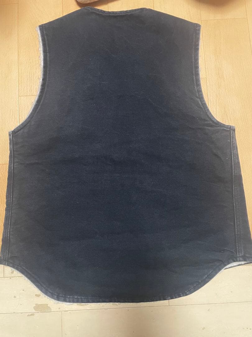 星型タグ アメリカ製 カーハート ベスト BLK CARHARTT 希少サイズ