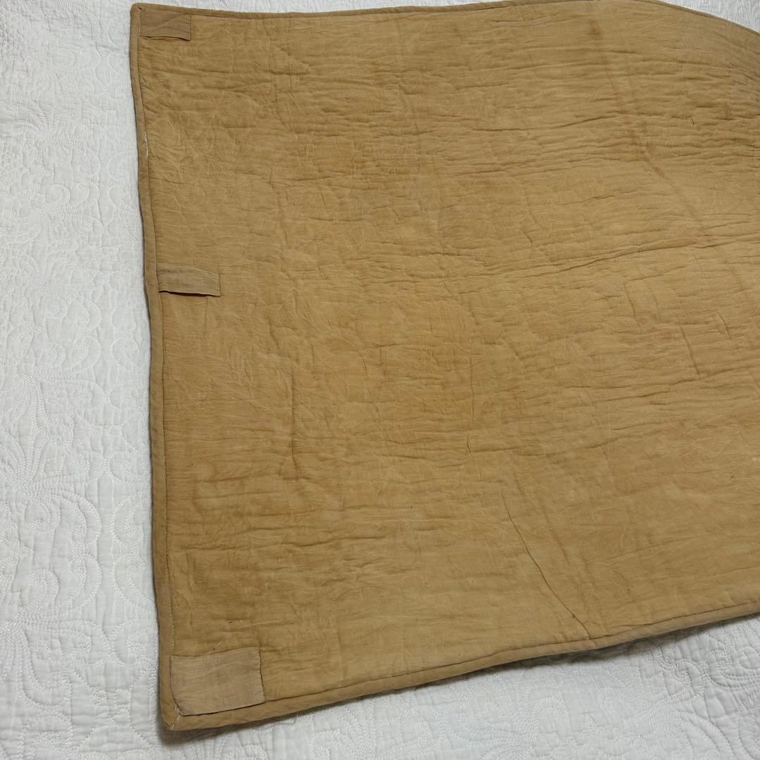美品【アンティーク コットンキルト長方形】六角形パッチワーク【プレ付】アメリカン