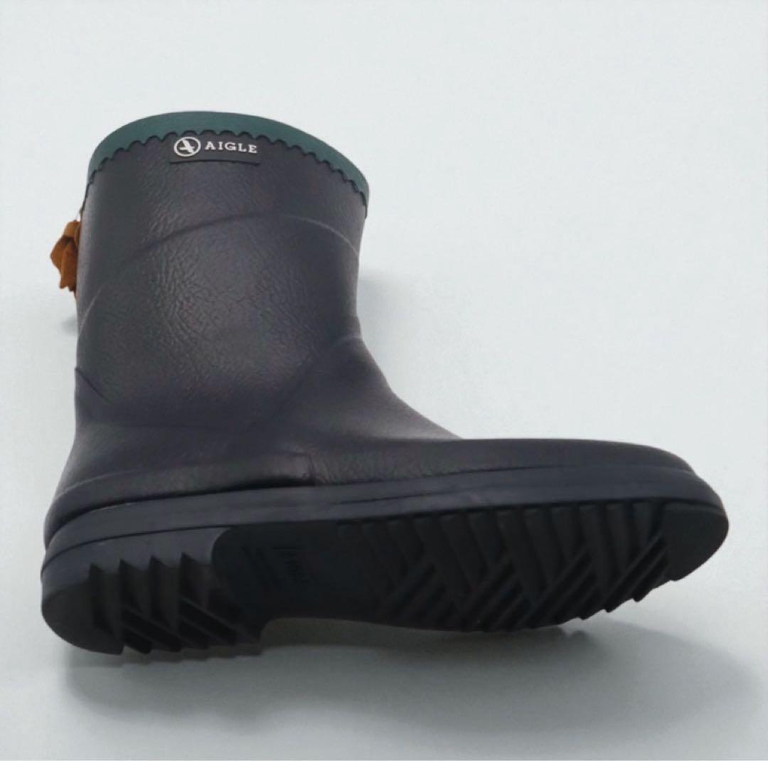 AIGLE レインブーツ　ブラック　ミスジュリエット　ショート丈