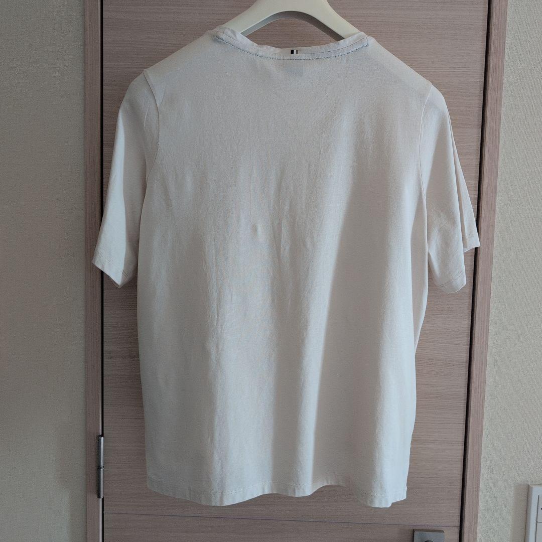 HUGO BOSS ロゴプリント 半袖Tシャツ ベージュ