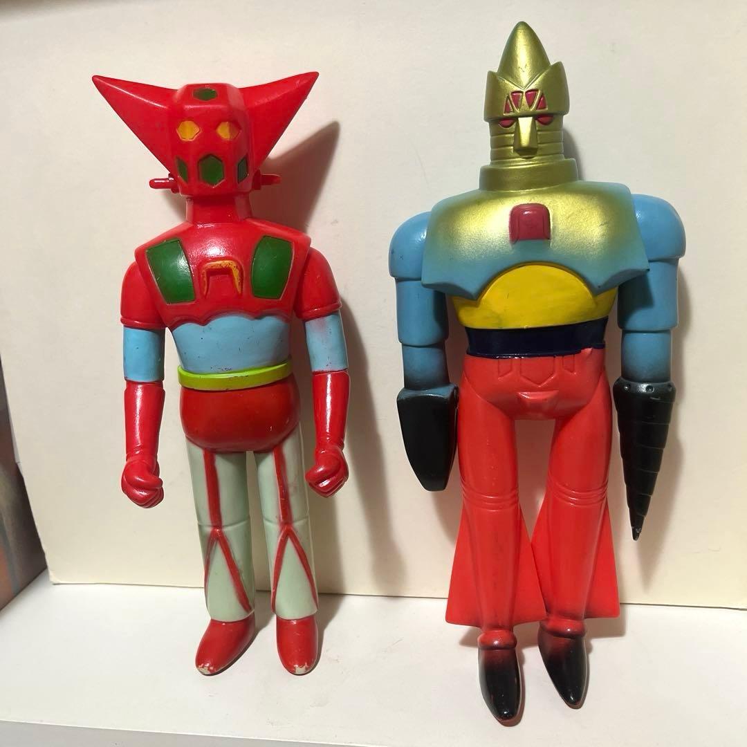 無版権 ゲッターロボ ゲッター2 パチソフビ フィギュア 当時物